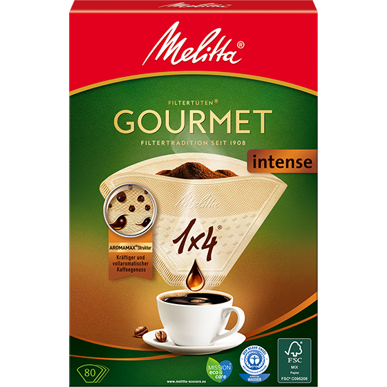 Filtres à café Gourmet® Intense de Melitta, 1x4®