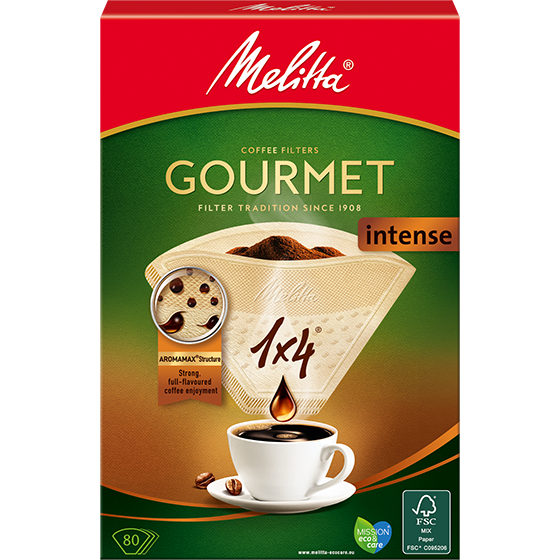 Melitta Gourmet® Coffee Filters (Size 1x4 - 80 pack)