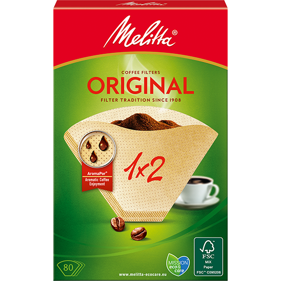 Filtres à café Melitta® Original 1x2®, bruns